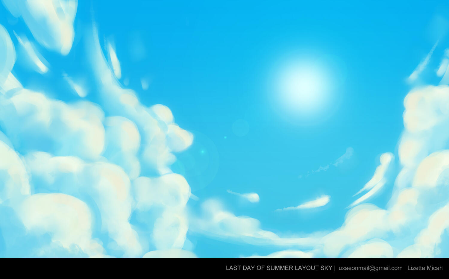 Last Day of Summer Layout Sky Last Day of Summer Layout Sky