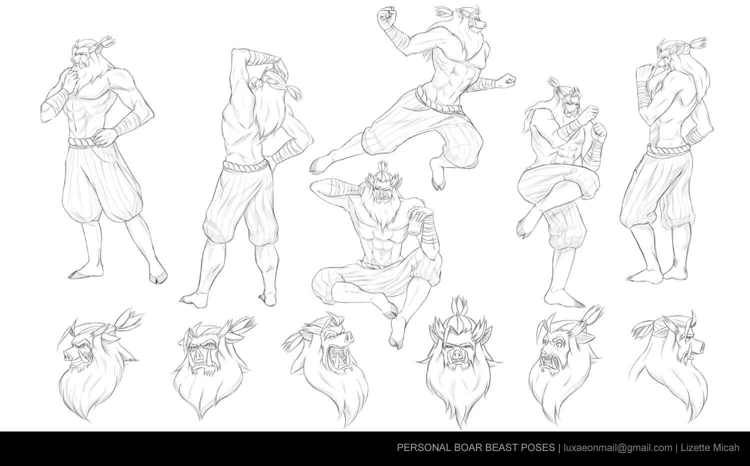 Personal Boar Beast Poses Personal Boar Beast Poses