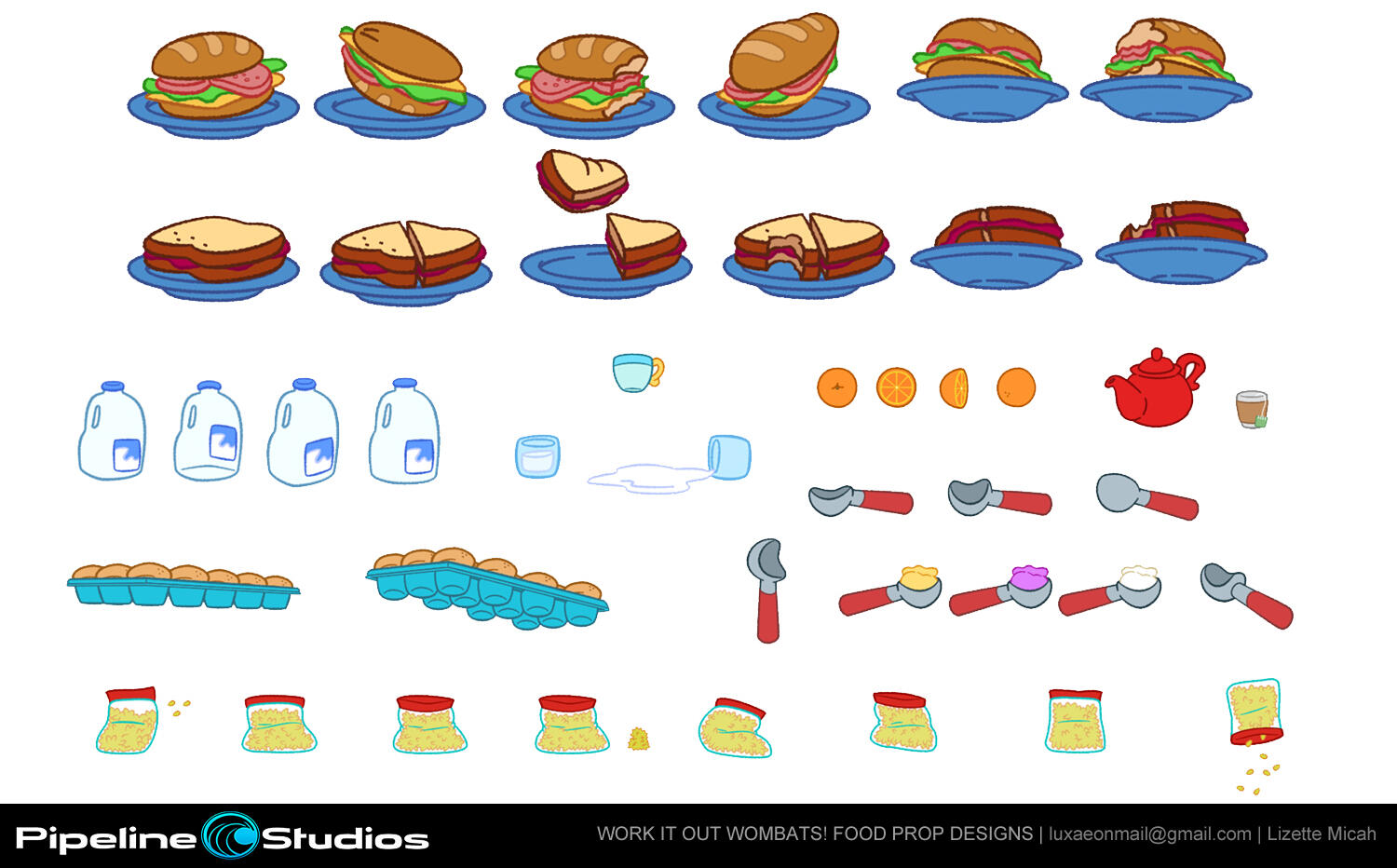 Work it Out Wombats! Food Prop Designs Work it Out Wombats! Food Prop Designs