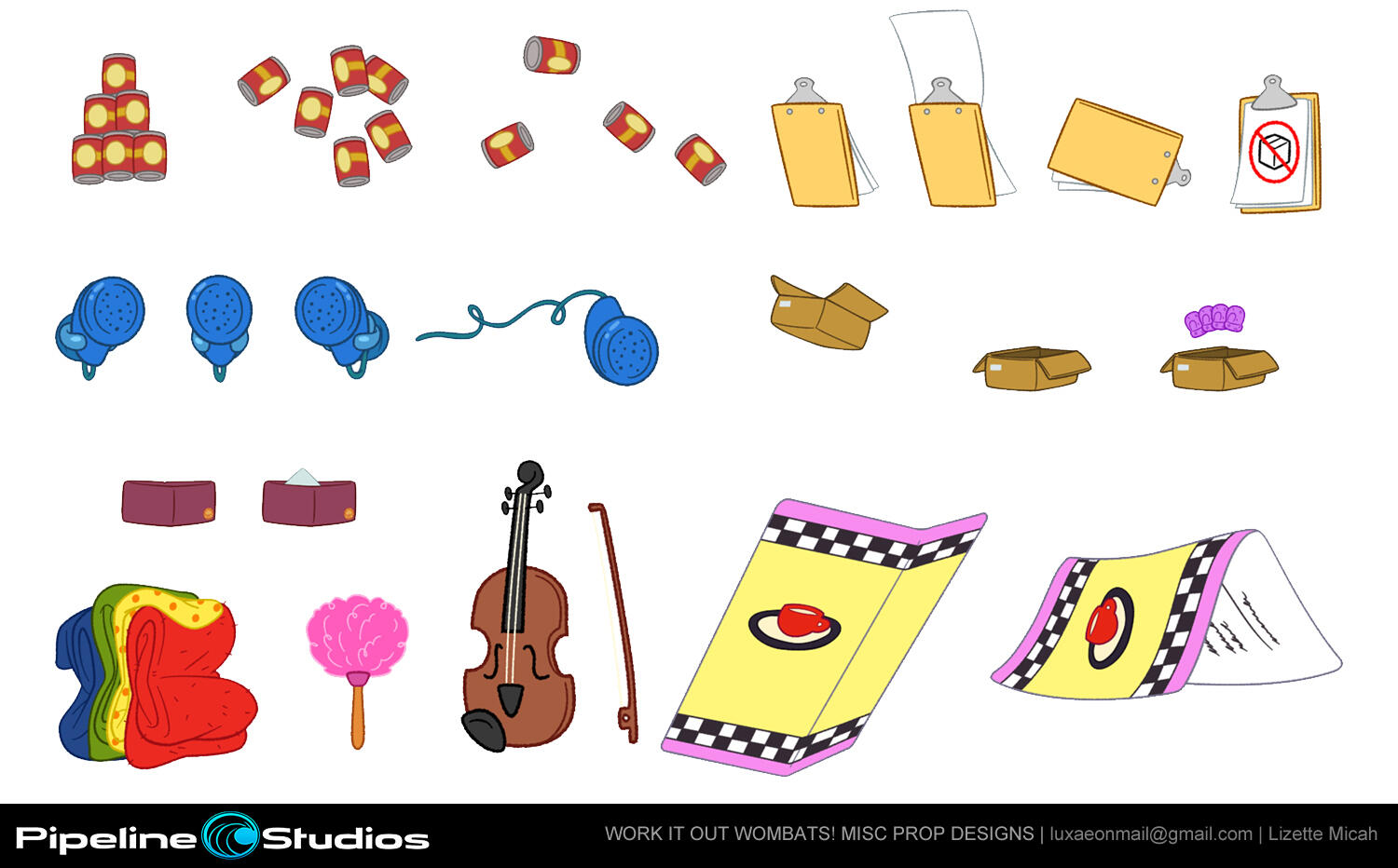 Work it Out Wombats! Misc Prop Designs Work it Out Wombats! Misc Prop Designs