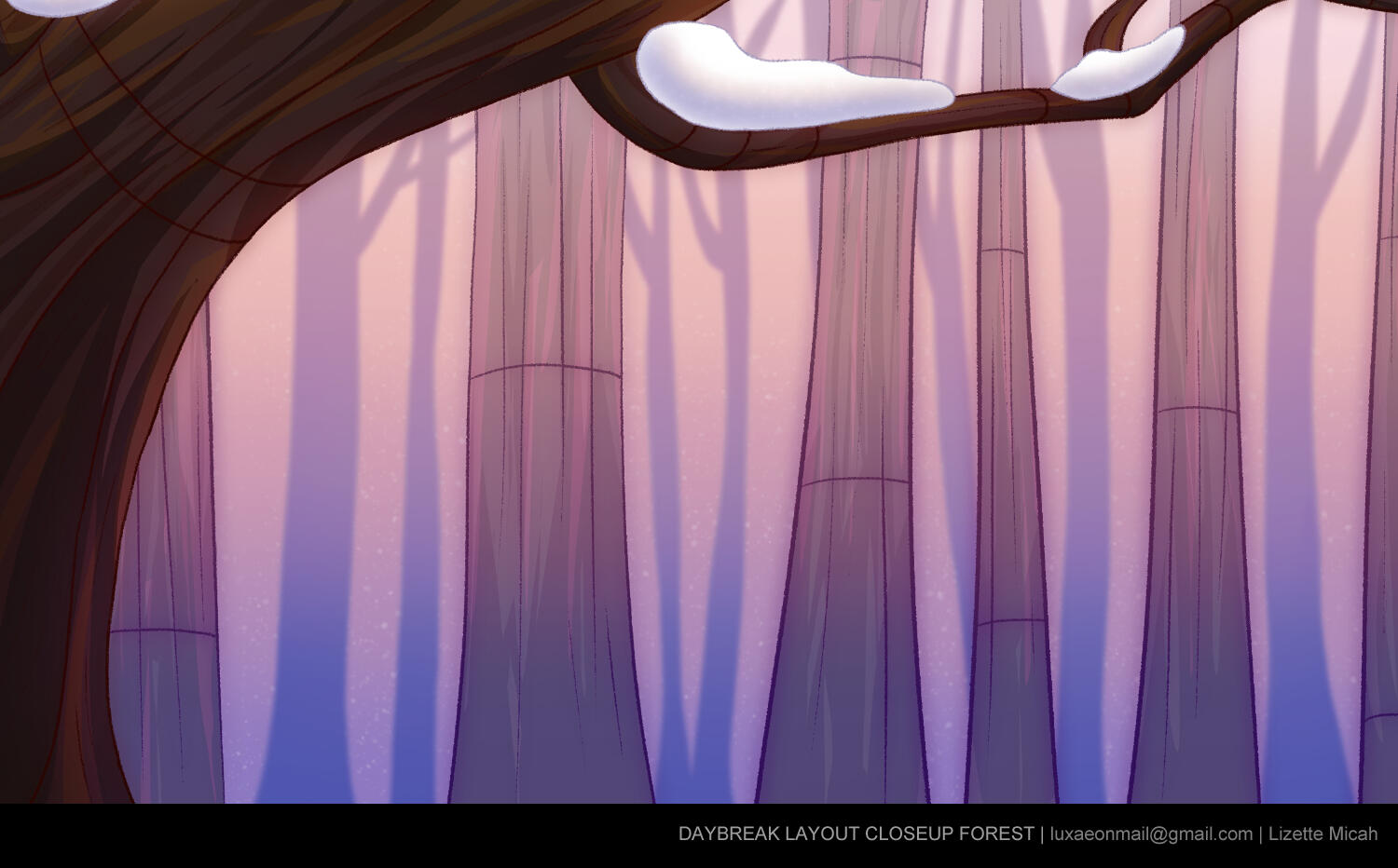 Daybreak Layout Closeup Forest Daybreak Layout Closeup Forest